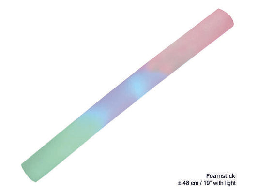 10 Foam stick med ledlys 48 cm