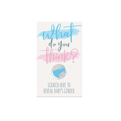 Gender reveal skrapelodd