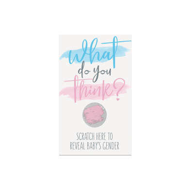 Gender reveal skrapelodd