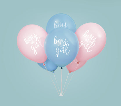 Gender reveal gummiballonger 30cm