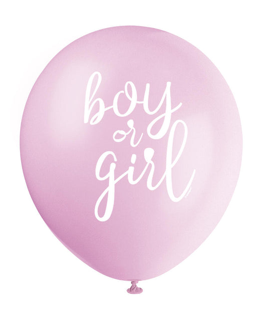 Gender reveal gummiballonger 30cm