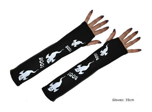 Fingerløse hansker - spøkelse 35cm