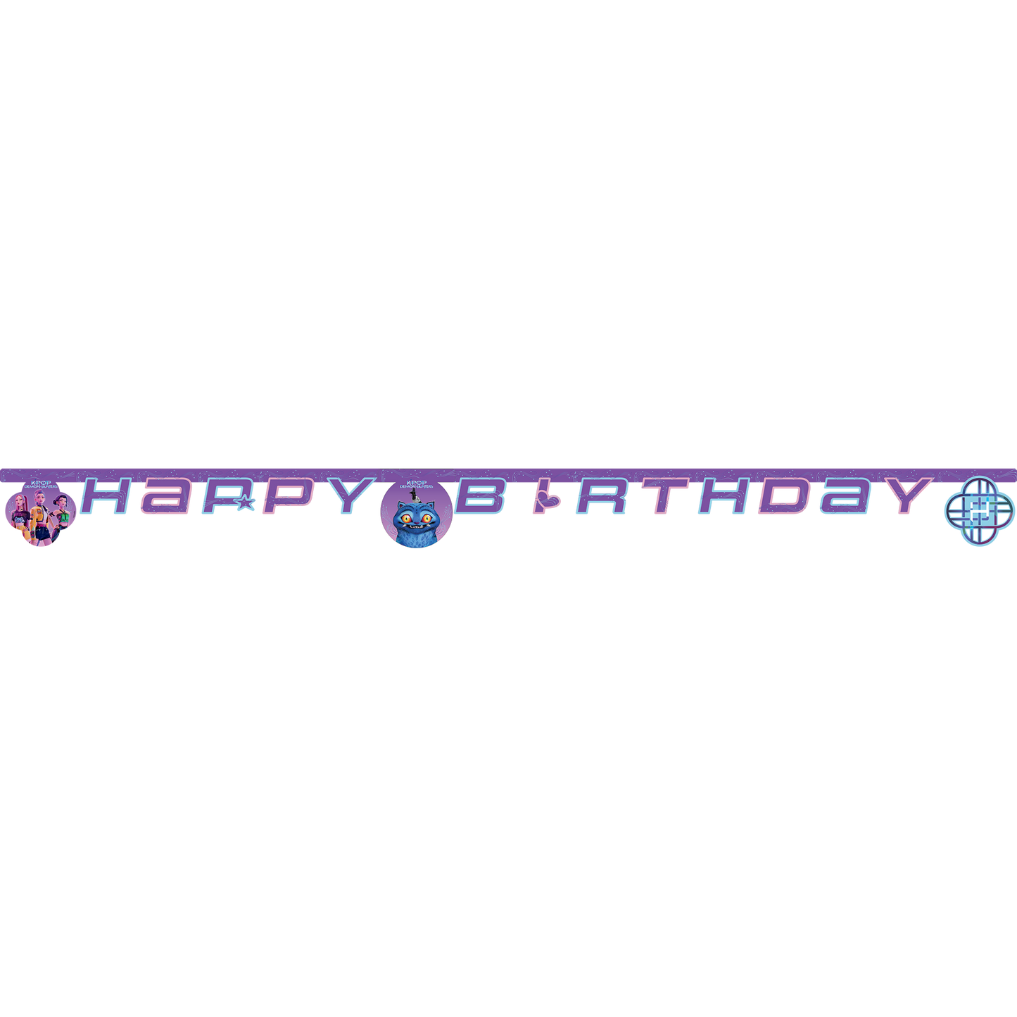 K - Pop Demon Hunters Happy Birthday leddbanner