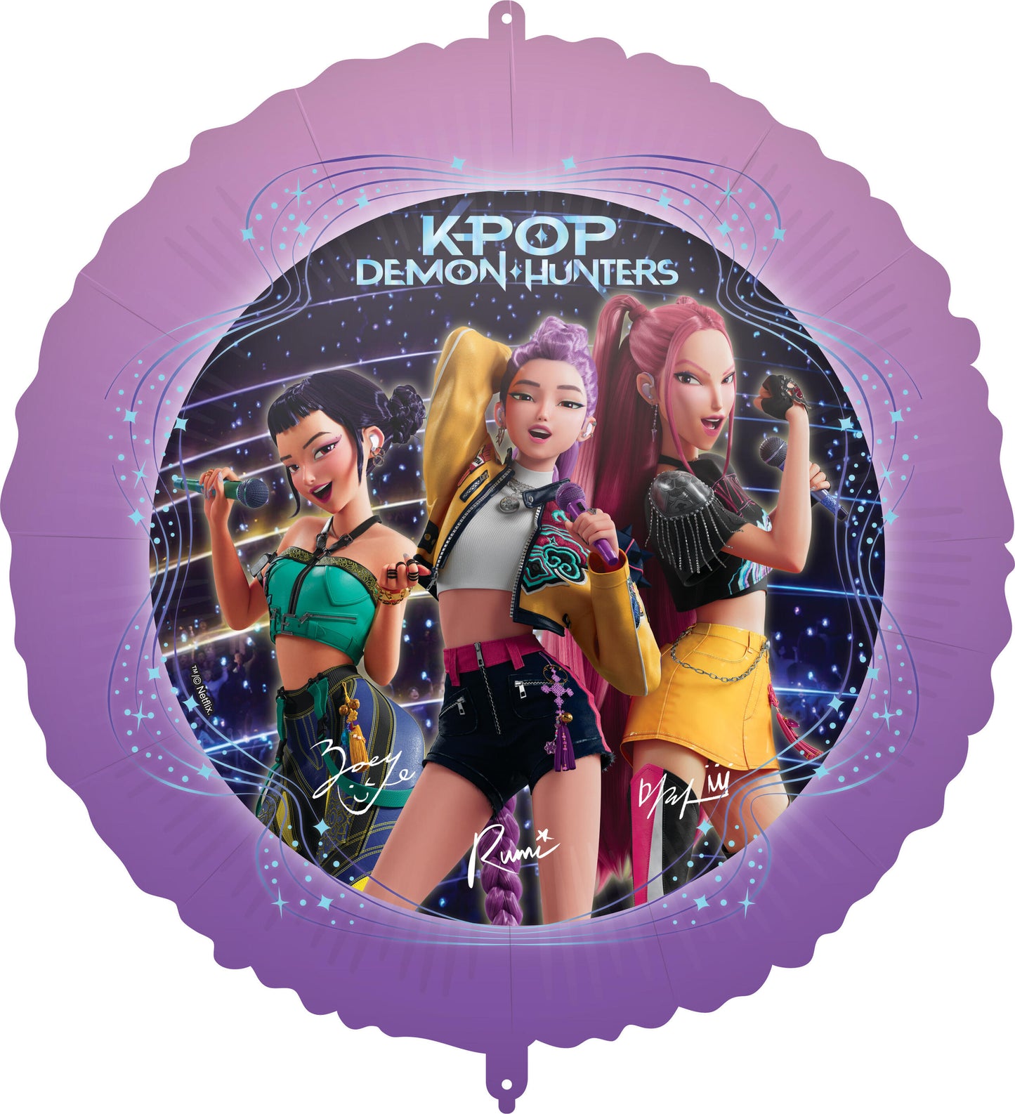 K - Pop Demon Hunters rund folieballong 46cm