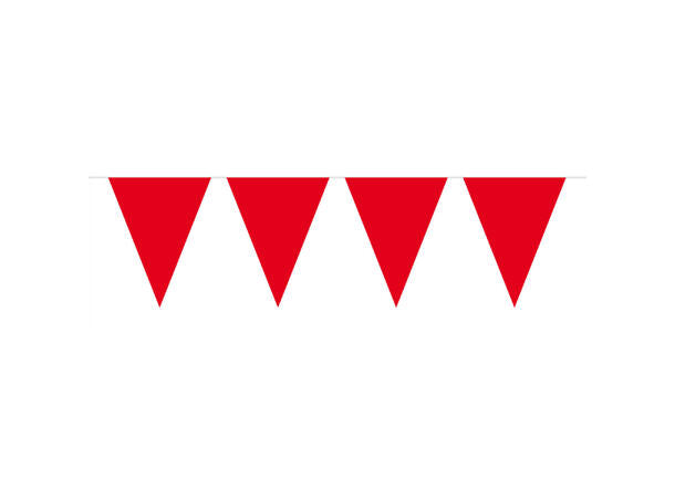 Flaggbanner - mini rød