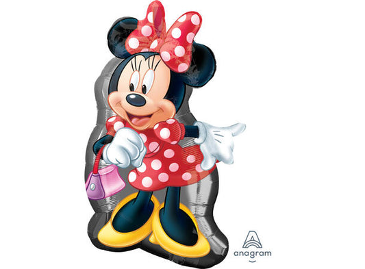 Minnie mus - Helfigur folieballong med form - 48x81cm