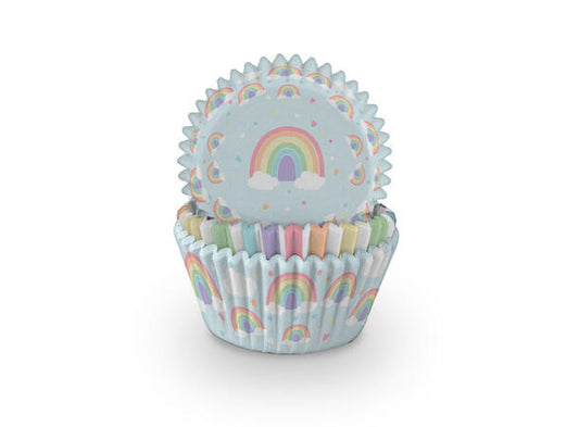 Muffinsformer regnbue