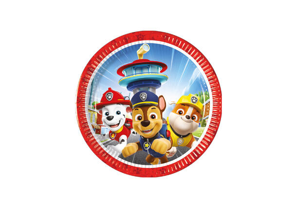 Paw Patrol tallerkener i papir 20cm