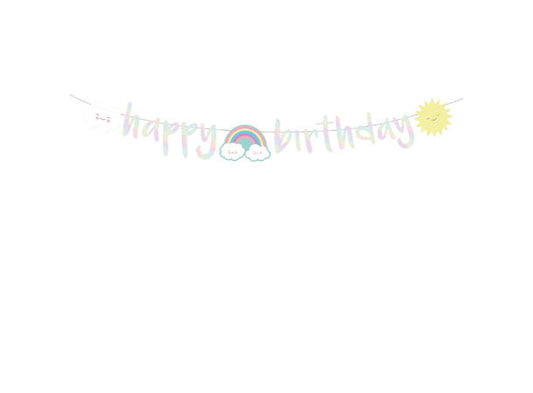 Rainbow & Cloud bokstavbanner